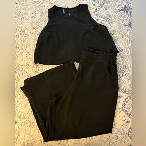 Women's Black Set - size XL - tank and pants
